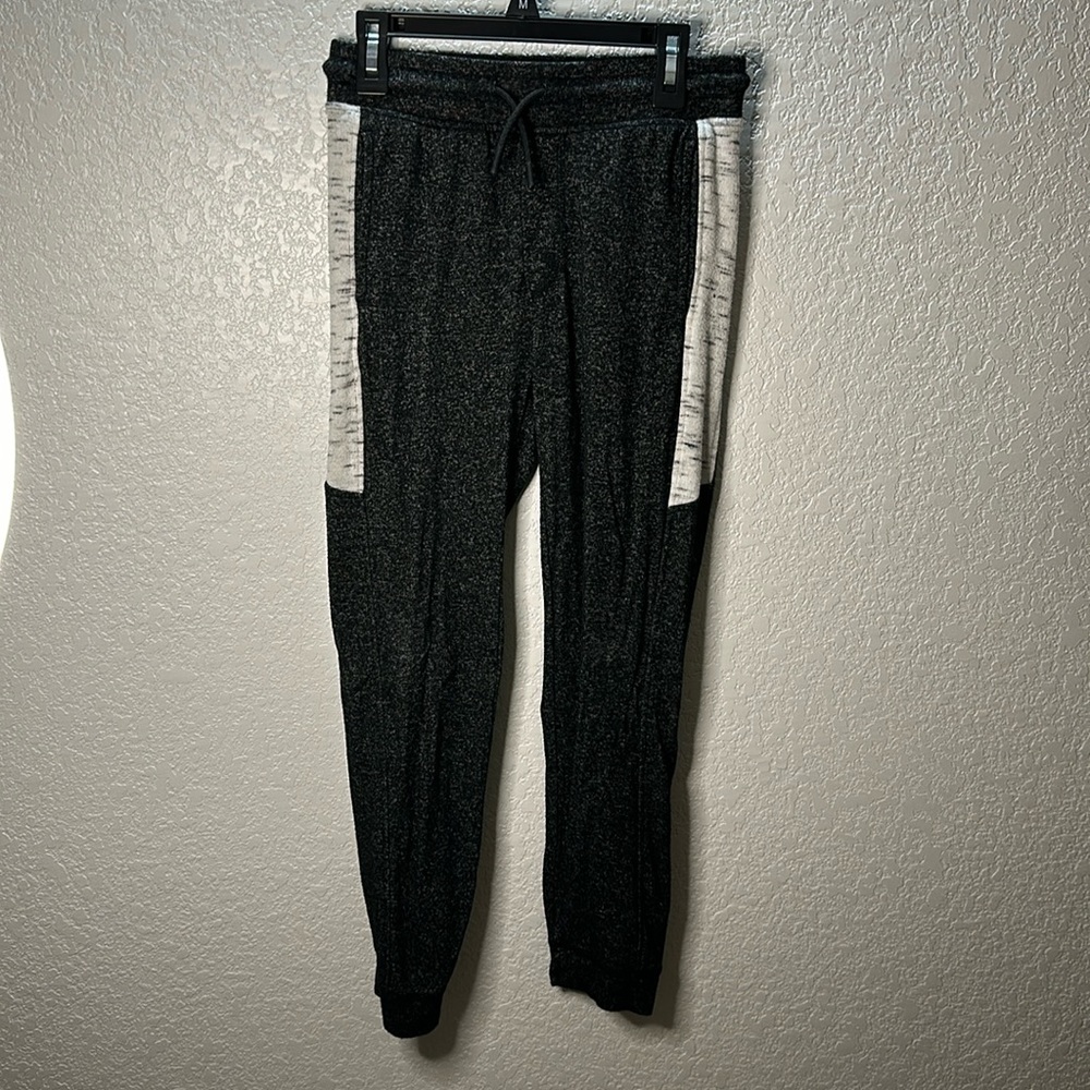 Black and white stripe sweats